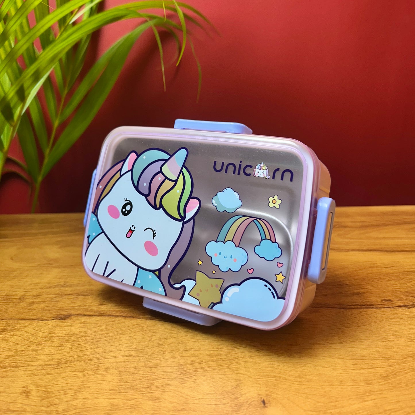 Kids Character 2 Compartment Stainless Steel Bento Lunch Box