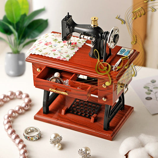 Vintage  Mini Sewing Machine With Music Box